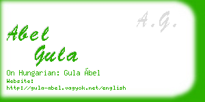 abel gula business card