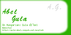 abel gula business card